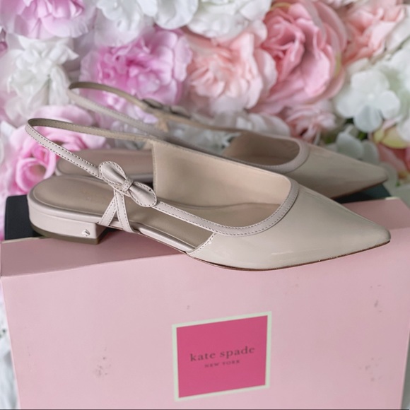 Kate Spade Mae Bow Flats Pale Vellum - Picture 6 of 6